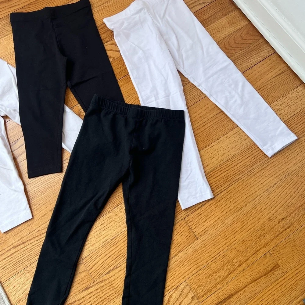 The Children's Place Bundle of 4 Girls' Leggings Capri & Regular Length 5T